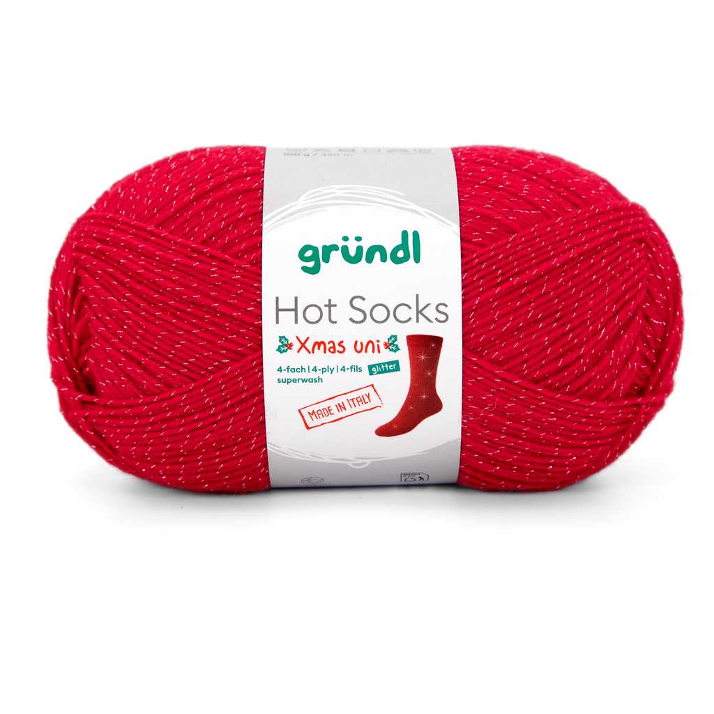 Grundl Hot socks Xmas 4 glitter ( ar spīdumu )