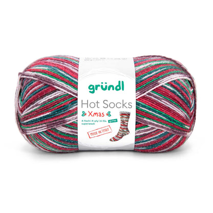 Grundl Hot socks Xmas 4 glitter ( ar spīdumu )