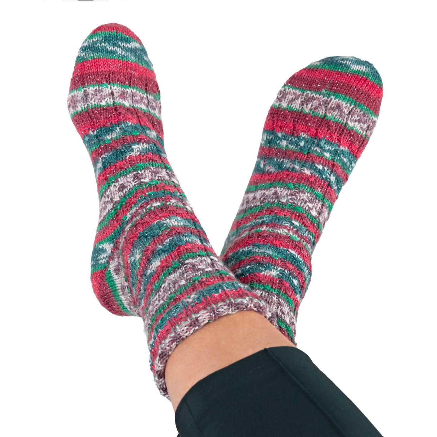 Grundl Hot socks Xmas 4 glitter ( ar spīdumu )