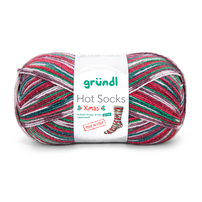 Grundl Hot socks Xmas 4 glitter ( ar spīdumu )