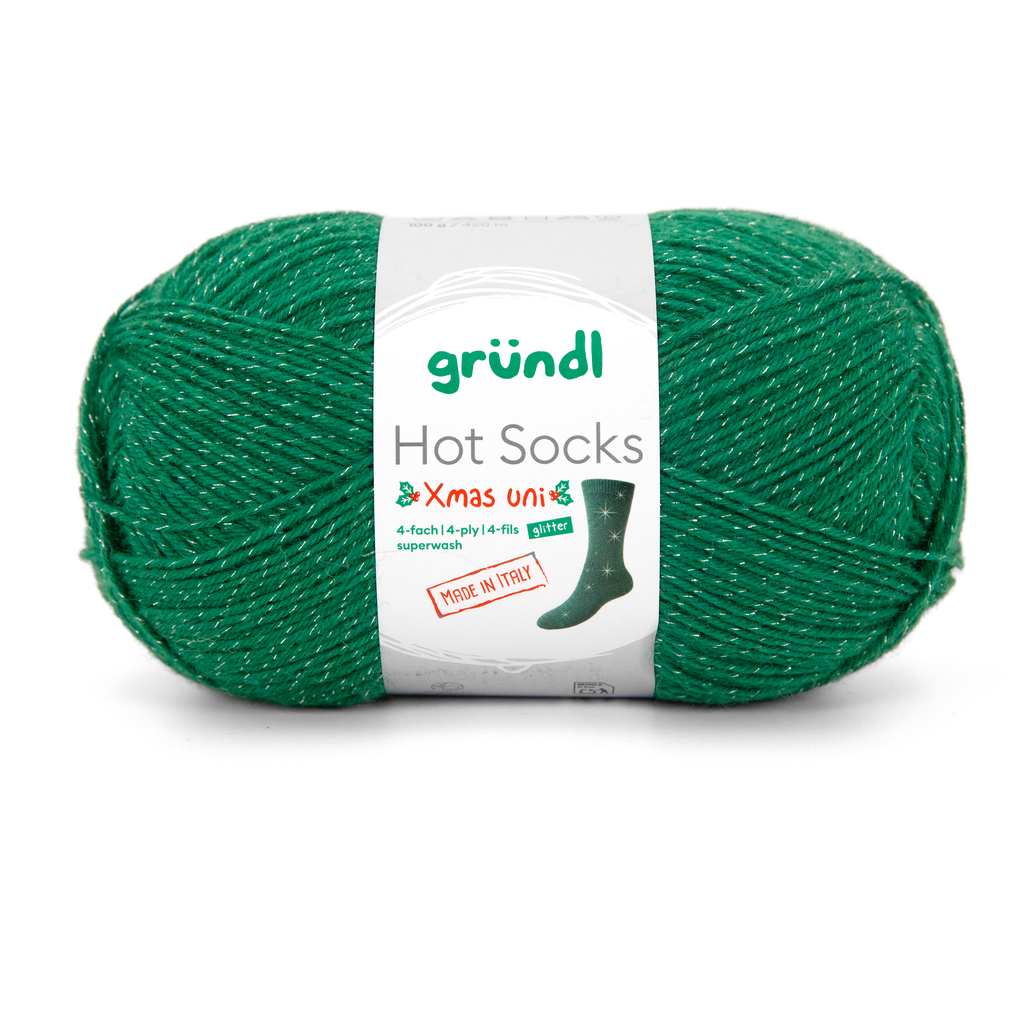 Grundl Hot socks Xmas 4 glitter ( ar spīdumu )