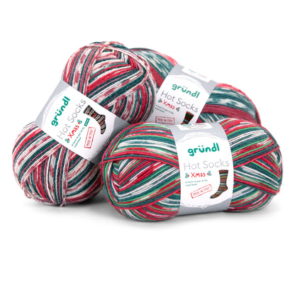 Grundl Hot socks Xmas 4 glitter ( ar spīdumu )